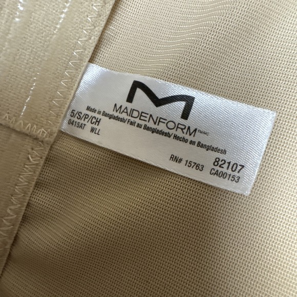 Maidenform Women's S Shapewear Firm High Waist Boyshort 82107 Nude - Picture 3 of 5